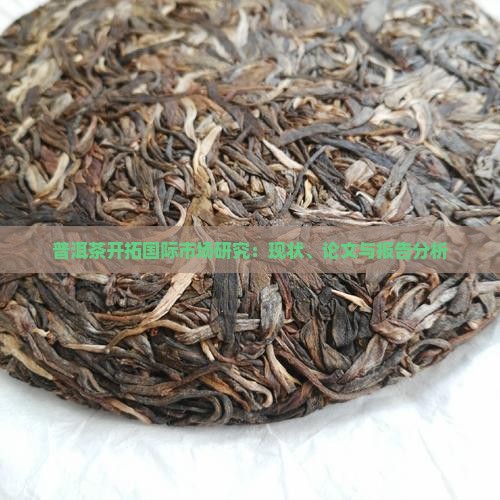 普洱茶开拓国际市场研究
