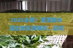 水浸出物和普洱茶的关系