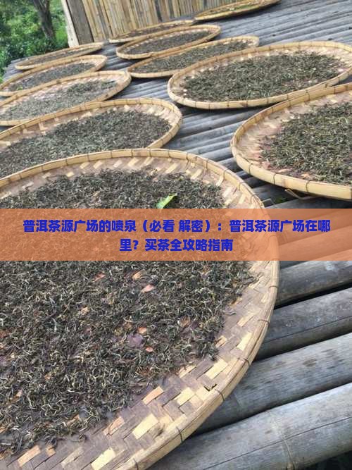 普洱茶源广场的喷泉