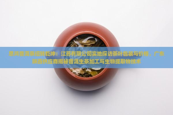 思鸿普洱茶扭转乾坤