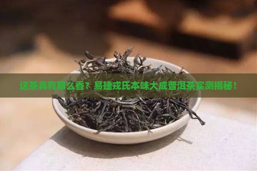 易捷戎氏本味大成普洱茶
