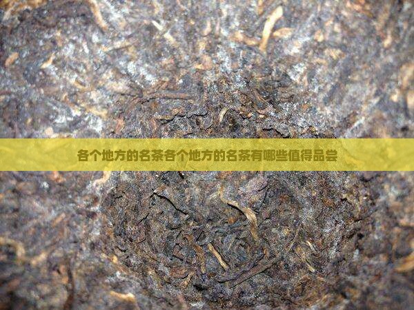 各个地方的名茶