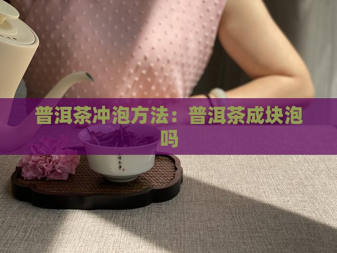 普洱茶成块泡吗