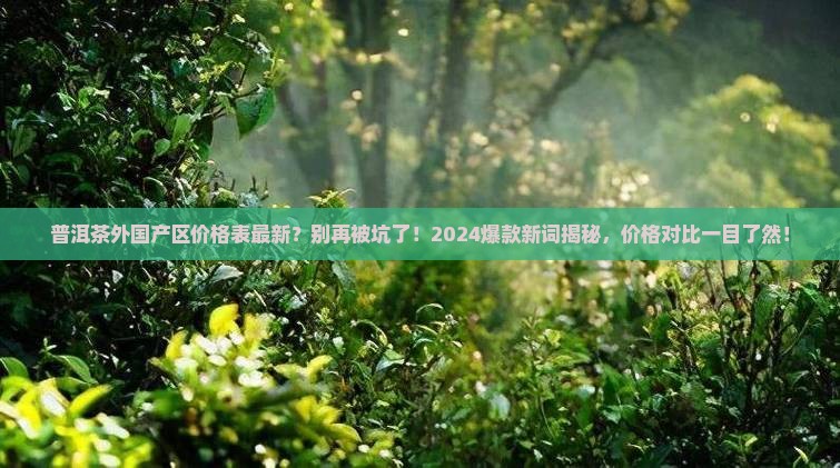 普洱茶外国产区价格表最新