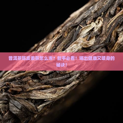 普洱茶陈皮姜茶怎么泡的