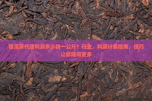 普洱茶代理利润多少钱一公斤