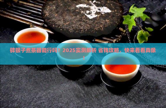 碎银子可以用煮茶器吗
