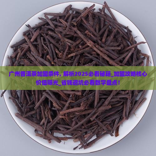 广州普洱茶加盟条件