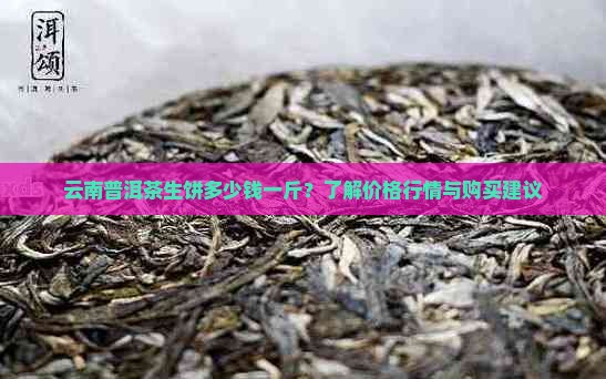 云南普洱茶生饼多少钱一斤