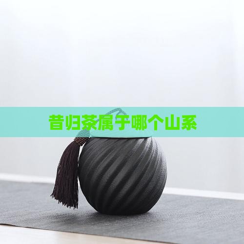 昔归茶属于哪个山系