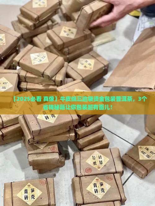 牛皮纸三边袋烫金包装普洱茶
