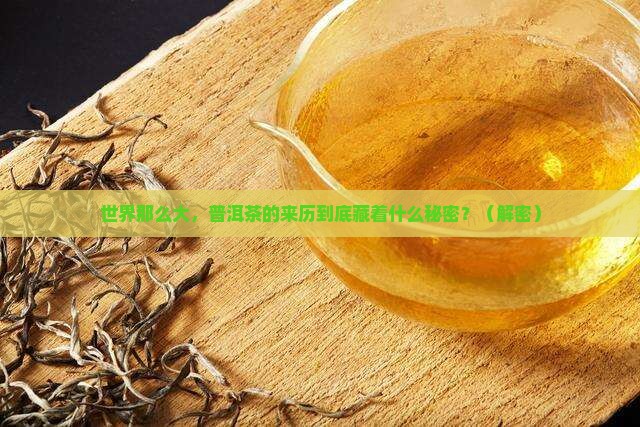 世界那么大普洱茶的来历