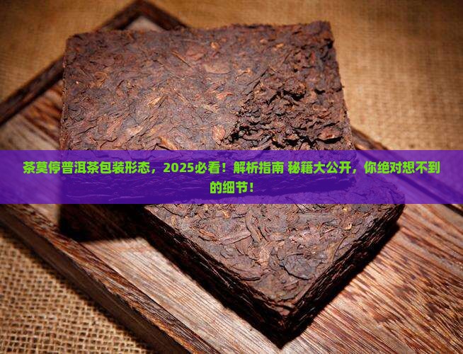 茶莫停普洱茶包装形态