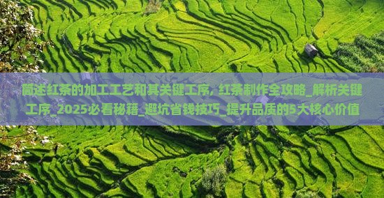 简述红茶的加工工艺和其关键工序