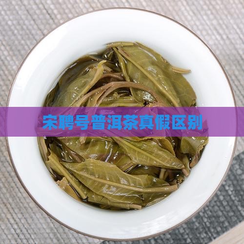 宋聘号普洱茶真假区别