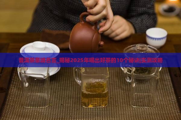 普洱茶意境名言