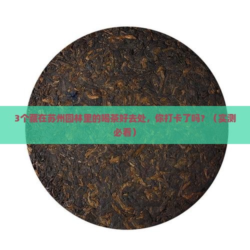 苏州可以喝茶的园林