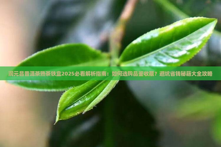 润元昌普洱茶熟茶铁盒