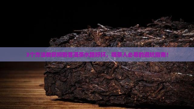 普洱茶怎么看水路的好坏