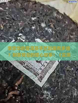 普洱茶制茶李忠华