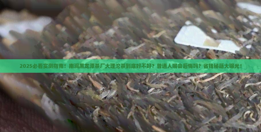 南涧黑龙潭茶厂大理沱茶怎么样