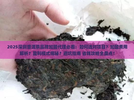 深圳普洱茶品牌加盟代理