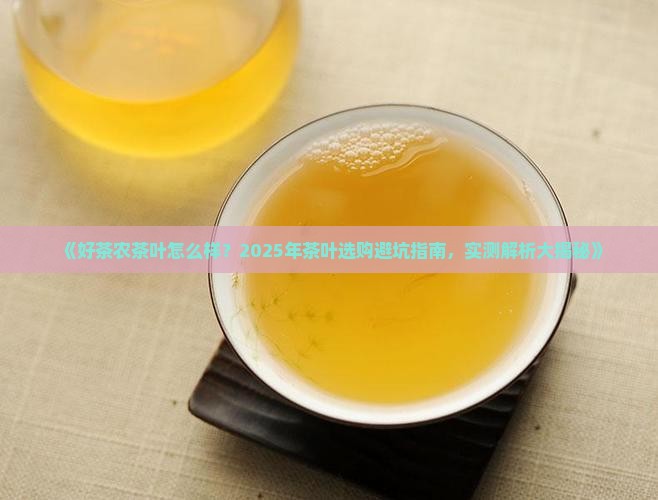 好茶农茶叶怎么样