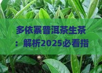 多依寨普洱茶生茶