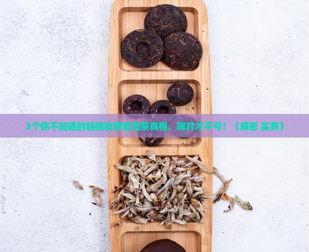 轻微发酵普洱茶