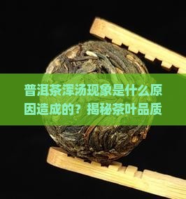 普洱茶浑汤现象
