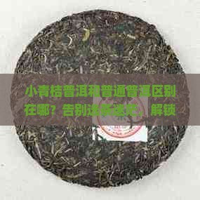 小青桔普洱和普通普洱区别