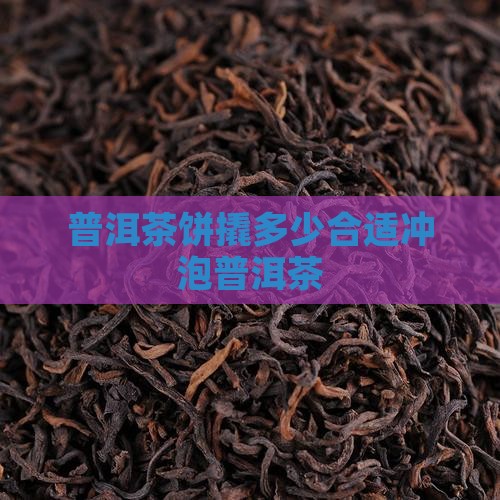 普洱茶饼撬多大冲泡