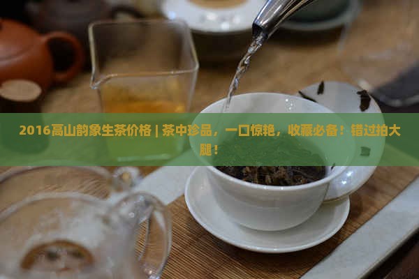 2016高山韵象生茶价格