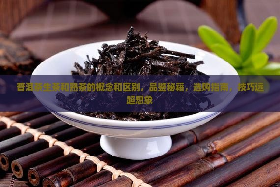 普洱茶生茶和熟茶的概念和区别