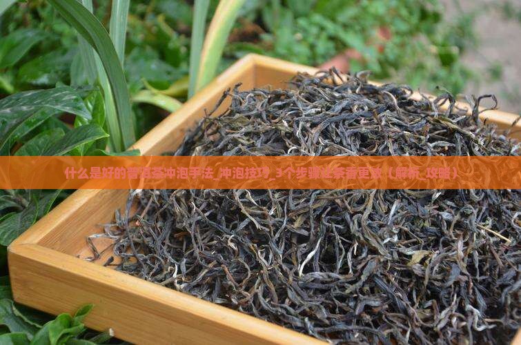 什么是好的普洱茶冲泡手法