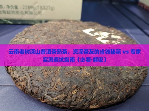 云南老树深山普洱茶熟茶