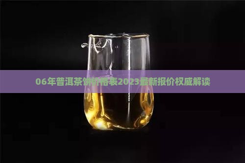 06年普洱茶饼价格表