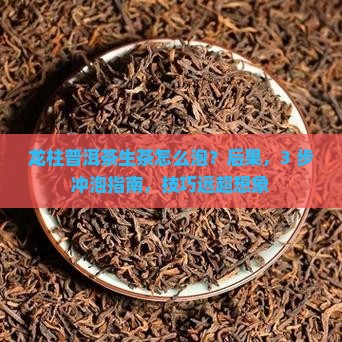 龙柱普洱茶生茶怎么泡