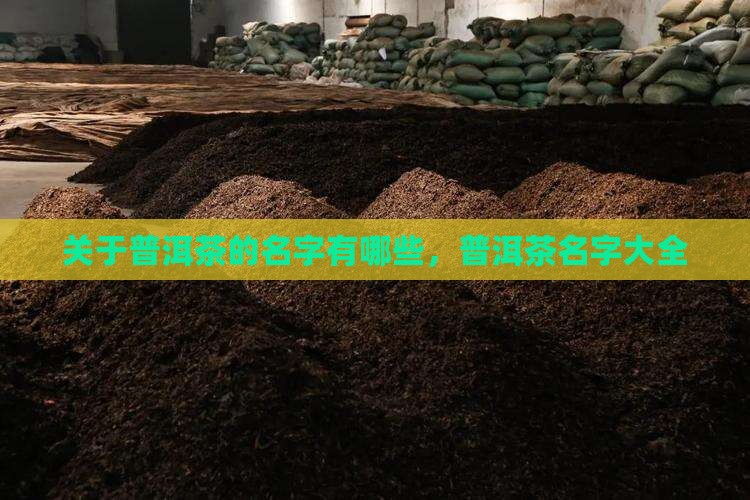关于普洱茶的品牌名字有哪些