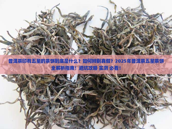 普洱茶印有五星的茶饼