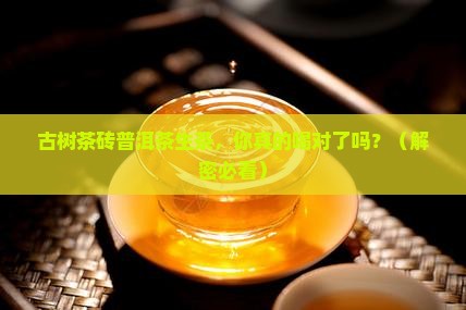 古树茶砖普洱茶生茶