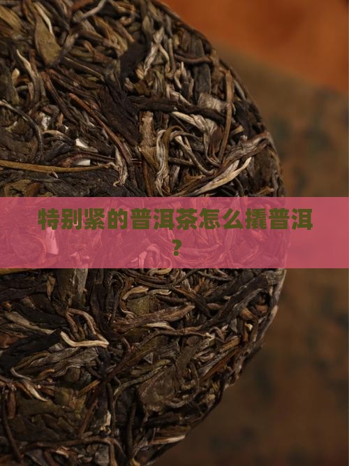 特别紧的普洱茶要怎么撬