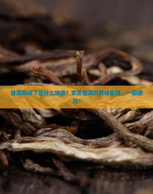 普洱茶坏了是什么味道