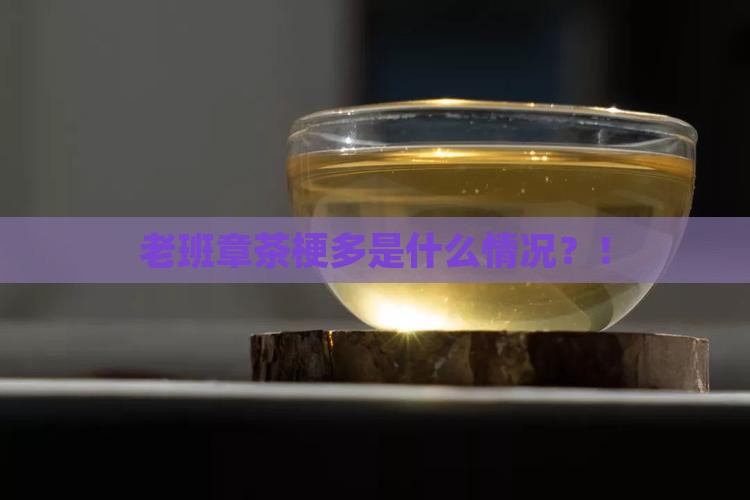 老班章茶梗多是什么情况