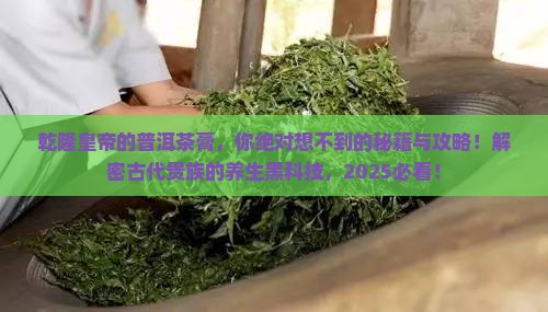 乾隆皇帝的普洱茶膏