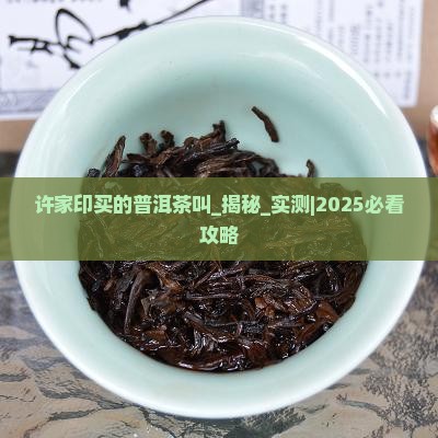 许家印买的普洱茶叫