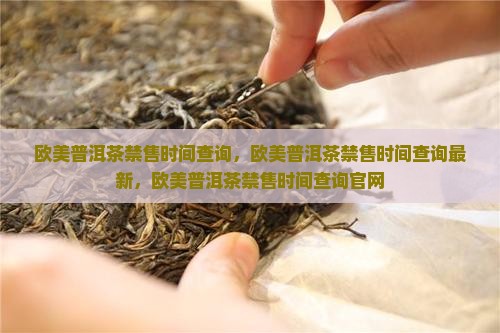 欧美普洱茶禁售时间查询