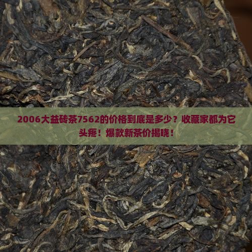 2006大益砖茶7562的价格
