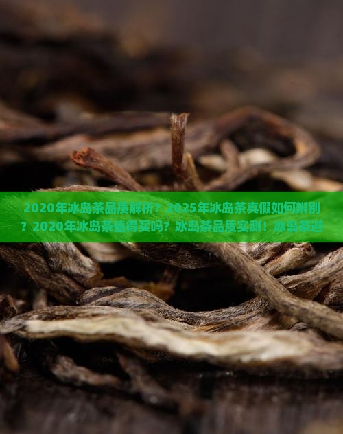 2020年冰岛茶品质