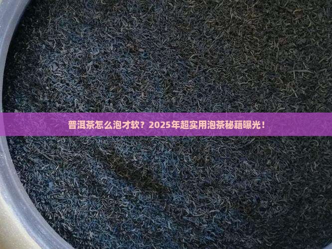 普洱茶怎么泡是软的